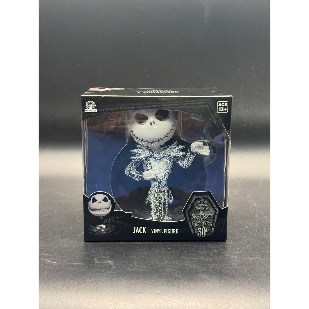 CultureFly Nightmare Before Christmas 30th Anniversary Jack Snow Glitter Figure
